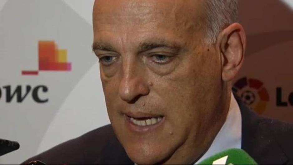 Tebas: "Piqué es un gran futbolista, pero un mal jurista"