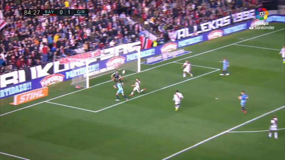 Gol de Stuani (0-2) en el Rayo Vallecano 0-2 Girona