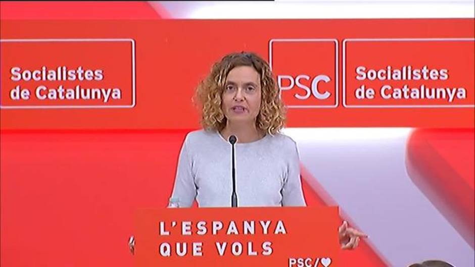 Batet al ser proclamada candidata del PSC: "Basta a los bloques"