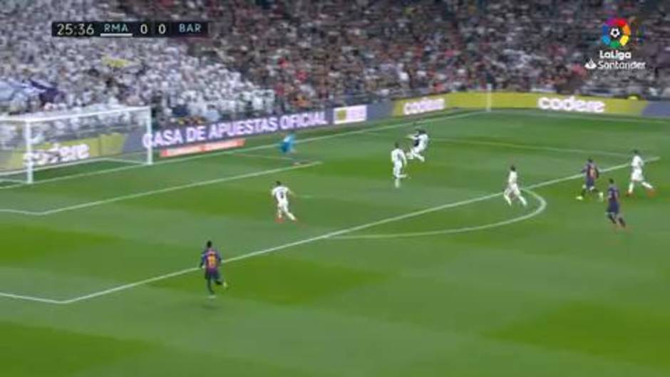 LaLiga Santander (J26): Resumen y gol del Real Madrid 0-1 Barcelona