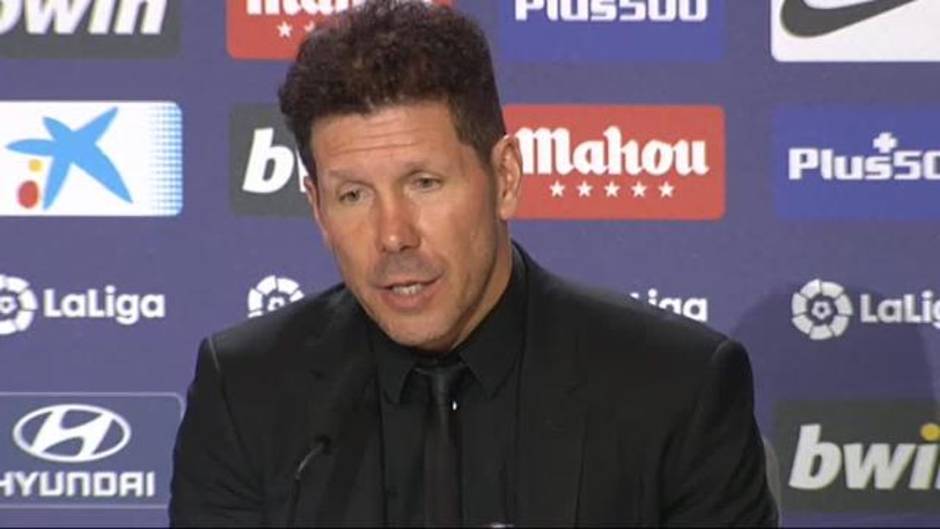 Simeone: "No es fácil ganar siempre y estamos compitiendo muy bien"