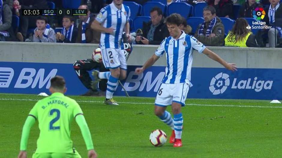 Debut de Ander Guevara en el Real Sociedad - Levante (1-1)