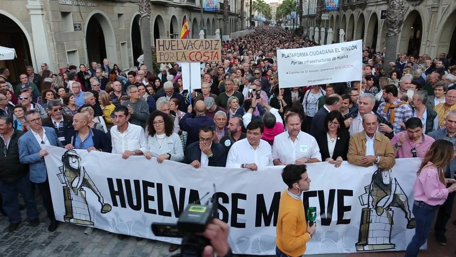 La organización de la marcha por las Infraestructuras no convence a Huelva