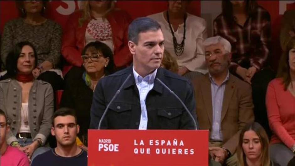 Pedro Sánchez: "El sentido común hoy en España lo representa exclusivamente el PSOE"