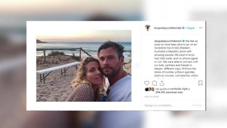 Elsa Pataky disfruta de un viaje por el Oeste de Australia