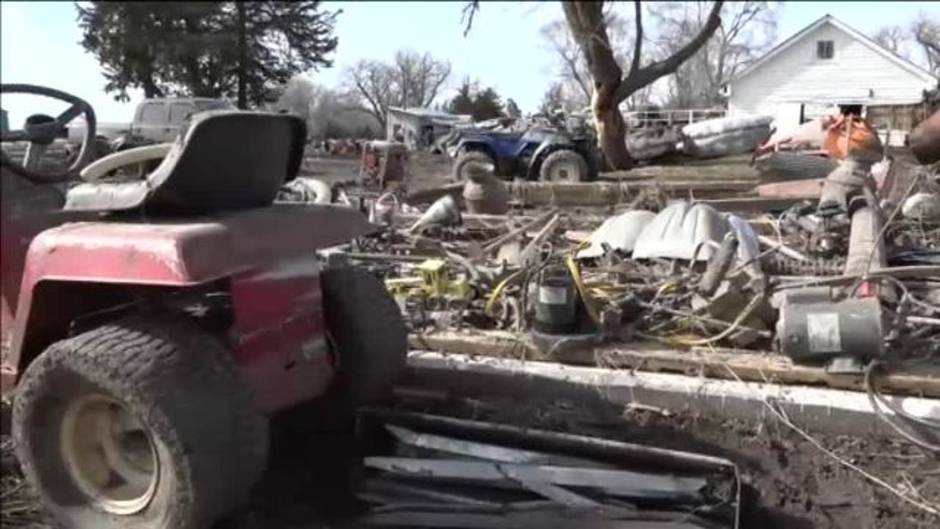 La crecida del río Missouri causa graves daños en cultivos y granjas de Nebraska