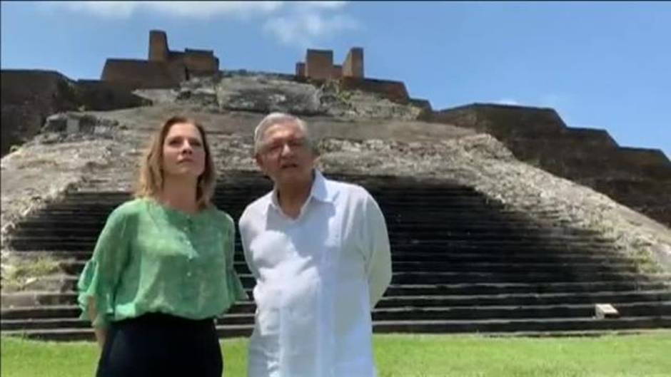 Vídeo del presidente mexicano López Obrador donde anuncia la petición de disculpas al Gobierno español y al papa Francisco