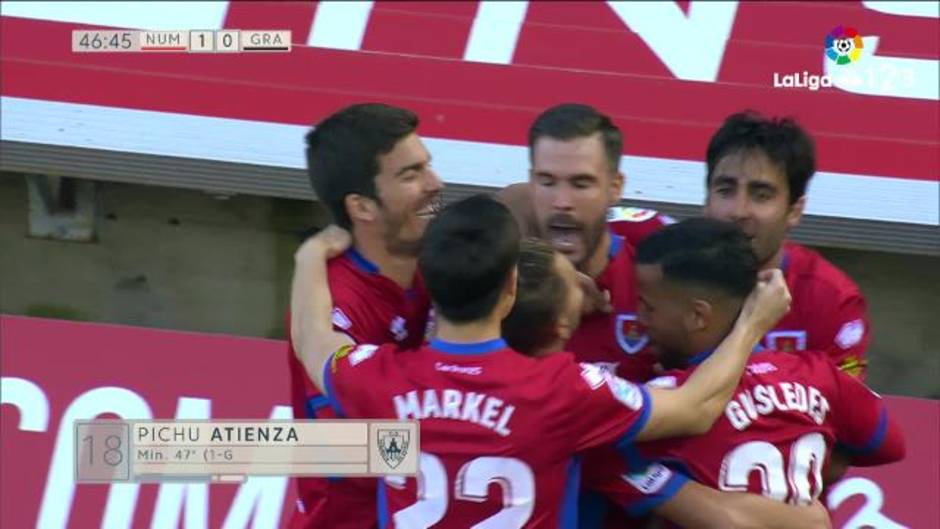 LaLiga 123 | Pichu Atienza estrena el marcador en el Numancia 2-1 Granada CF