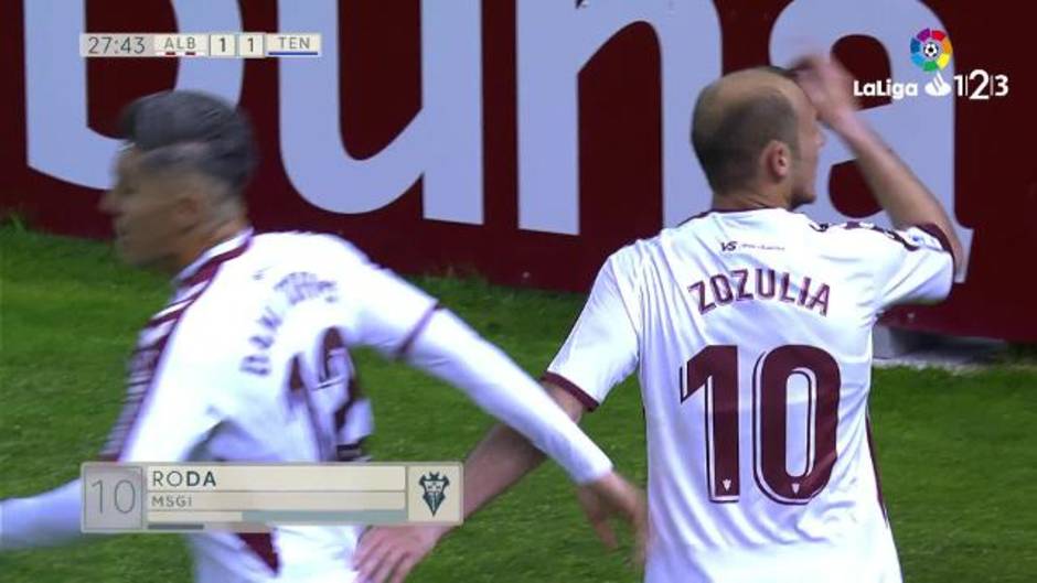 LaLiga 123 (J32): Gol de Roman Zozulya (1-1) en el Albacete 2-2 Tenerife