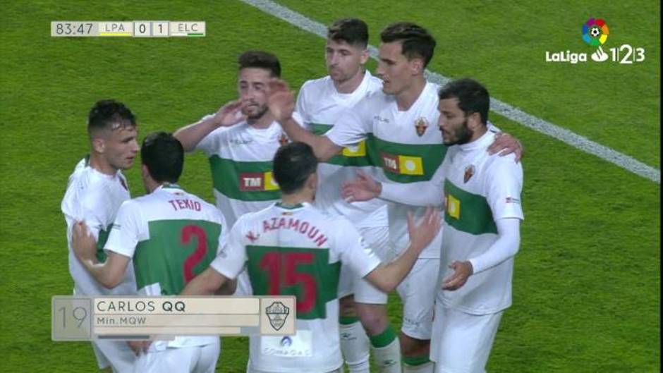 LaLiga 123 (J32): Gol de Carlos Castro (0-1) en Las Palmas 0-1 Elche