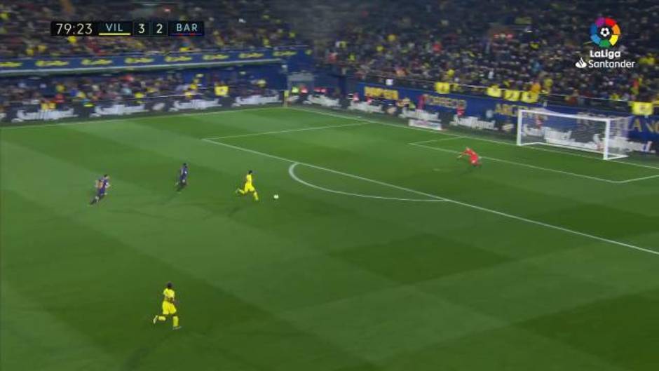 Gol de Bacca (4-2) en el Villarreal 4-4 Barcelona