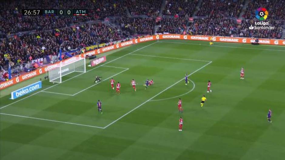 El partizado de Oblak en el Barcelona 2-0 Atlético