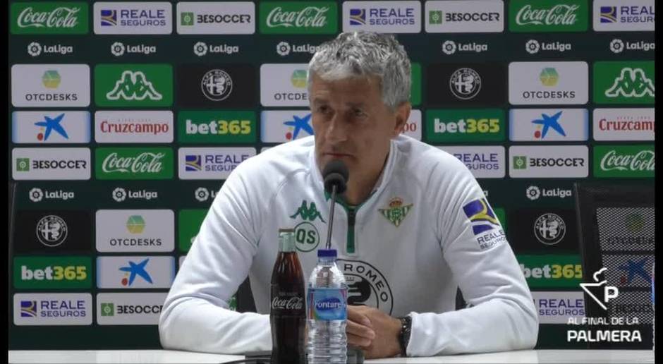 Sevilla - Betis, Setién: "Ganará el que esté más fino y mejor en las áreas"