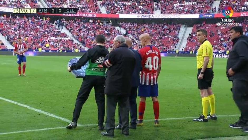 Ovación a Griezmann al ser sustituido