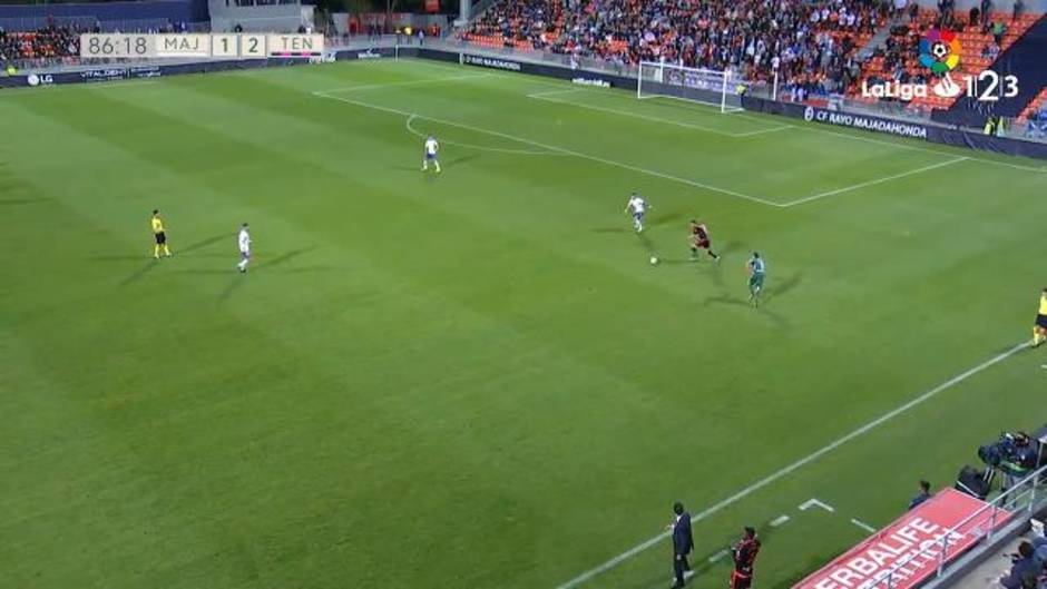 Gol de Malbasic (1-3) en el Rayo Majadahonda 1-3 Tenerife