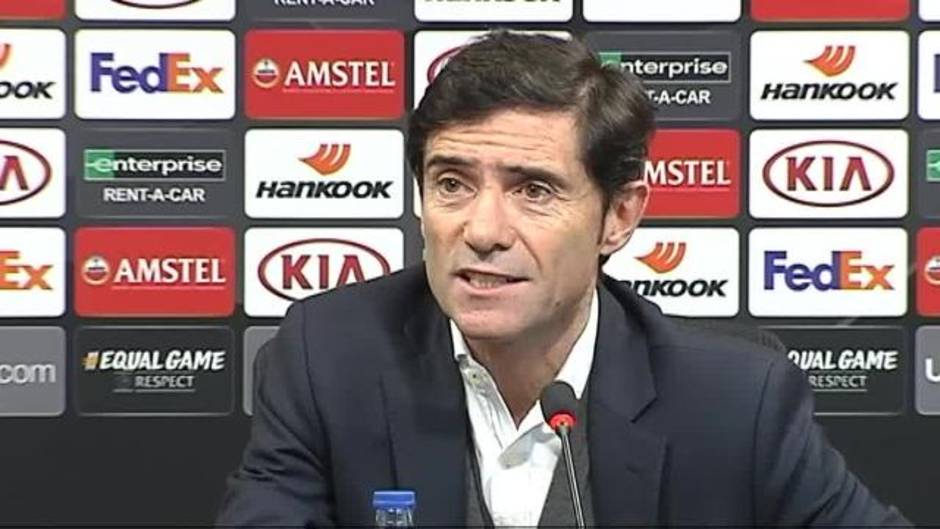 Marcelino: "Daremos el resto por jugar la final de la Europa League"