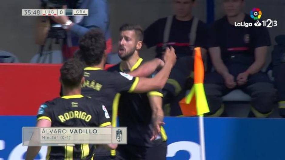 LaLiga123: Gol de Vadillo en el Lugo 1-Granada 2