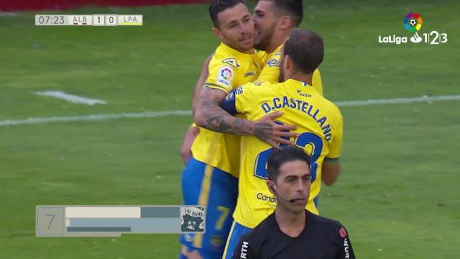 Gol de Rubén Castro (1-1) en el Albacete 4-2 Las Palmas