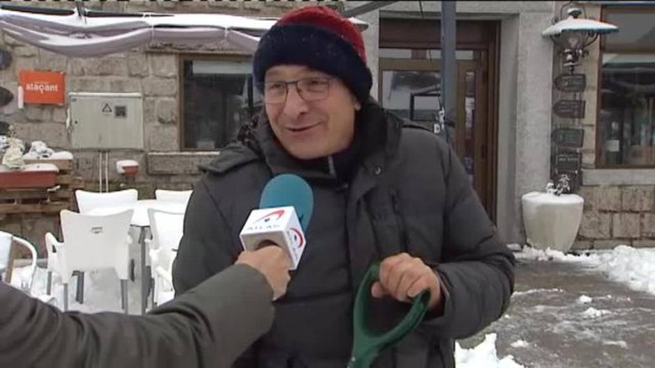 El temporal atlántico deja nevadas en el centro y norte peninsular