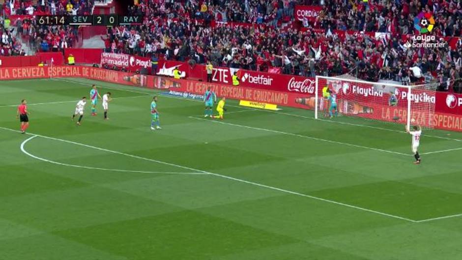 Gol de Munir (3-0) en el Sevilla 5-0 Rayo