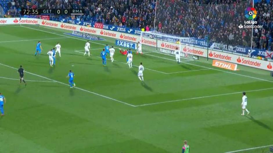 Doble parada de Keylor Navas en el Getafe 0-0 Real Madrid