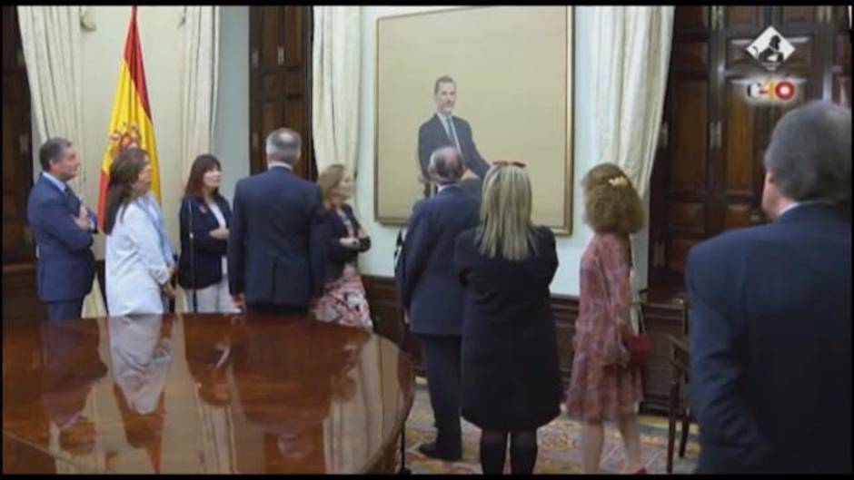 Presentan en el Congreso el retrato del Rey Felipe VI