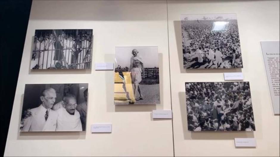 Una muestra en la Casa de la India narra la vida de Gandhi