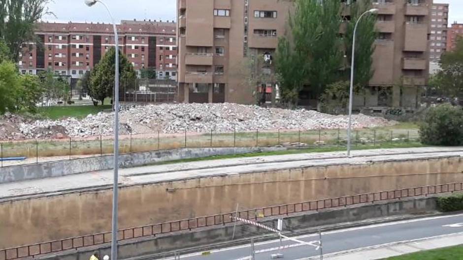 Derribo túnel Duques de Nájera en Logroño