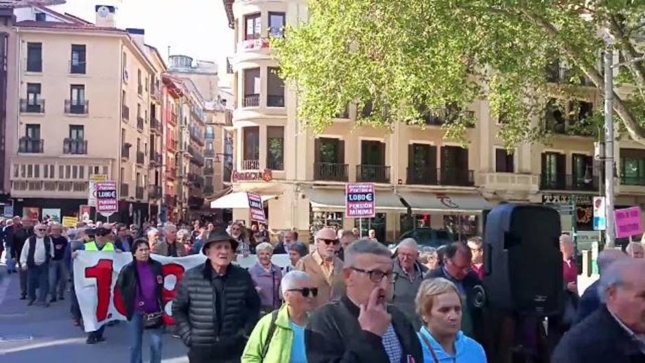 Manifestación en Pamplona por unas "pensiones dignas"
