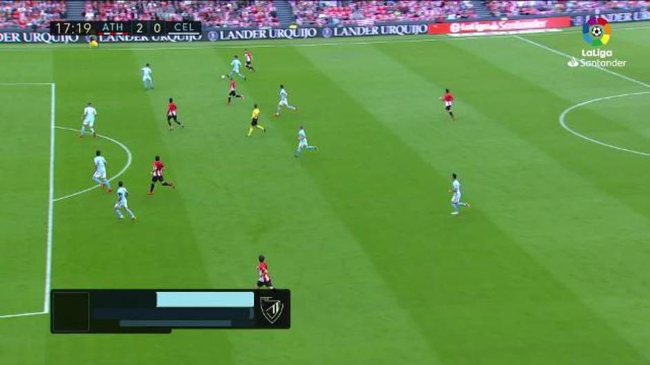 Gol de Raúl García (2-0) en el Athletic 3 - 1 Celta