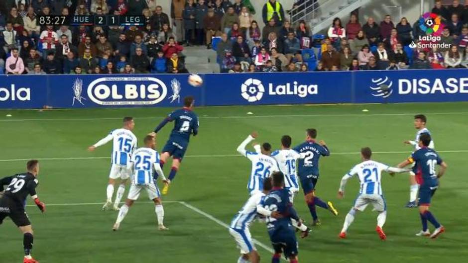 Gol de Mantovani (2-1) en el Huesca 2-1 Leganés