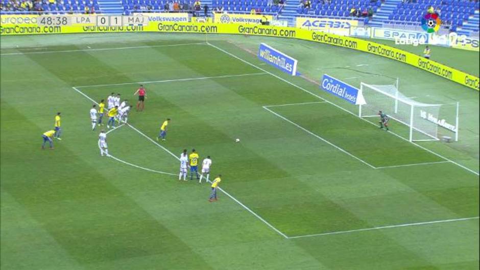 Gol de Rubén Castro (1-1) en el Las Palmas 3-2 Rayo Majadahonda