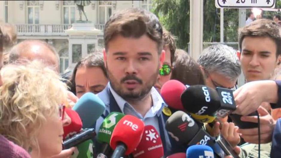 Rufián: "Sería normal que fuera Pedro Sánchez quien saludara a Oriol Junqueras"