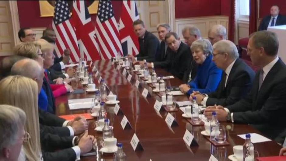 Trump y May se reunen para abordar un acuerdo tras el Brexit