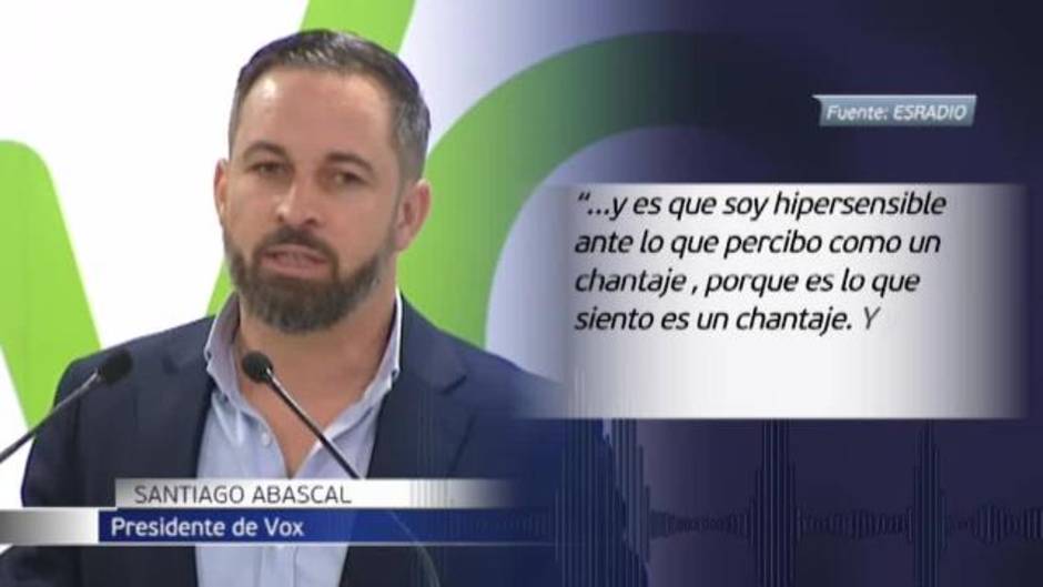 VOX amenaza con no apoyar a PP y Ciuadadanos