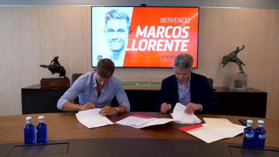 Llorente se muestra "feliz" de estar en el Atlético de Madrid
