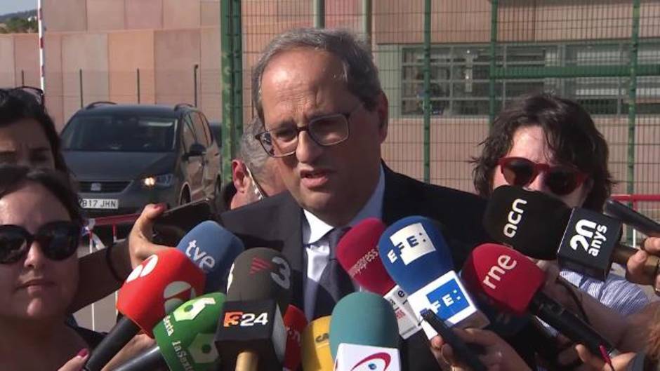 Torra pide la libertad de los presos independentistas