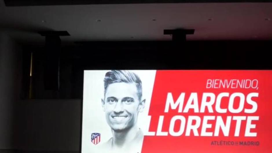 El Atlético de Madrid presenta a Marcos Llorente