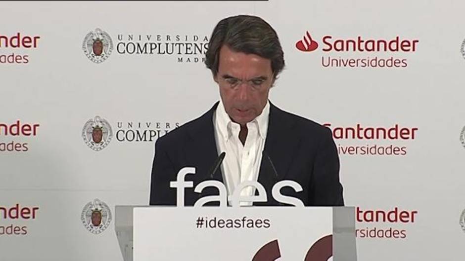 Aznar carga contra Sánchez por la investidura