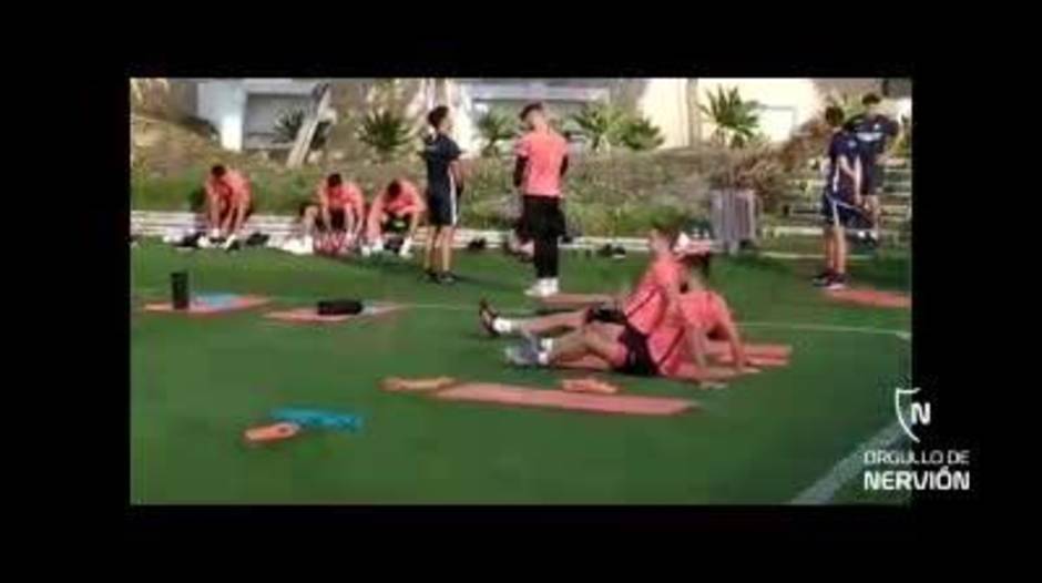 Nuevo entrenamiento del Sevilla sin Franco Vázquez ni Sergi Gómez