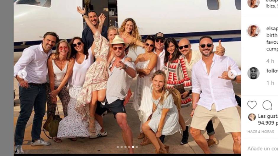 Elsa Pataky celebra su precumpleaños en Ibiza