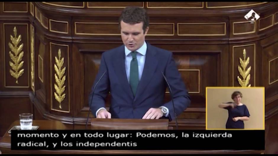 Casado a Sánchez: Su investidura es "la historia de un fracaso"