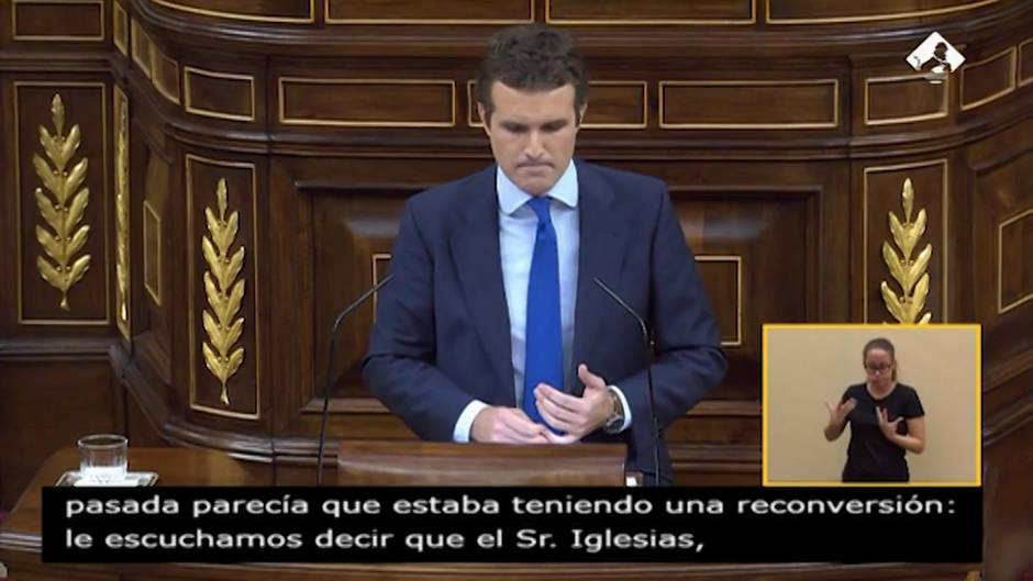 Casado dice que Sánchez es rehén de sus "socios de moción"