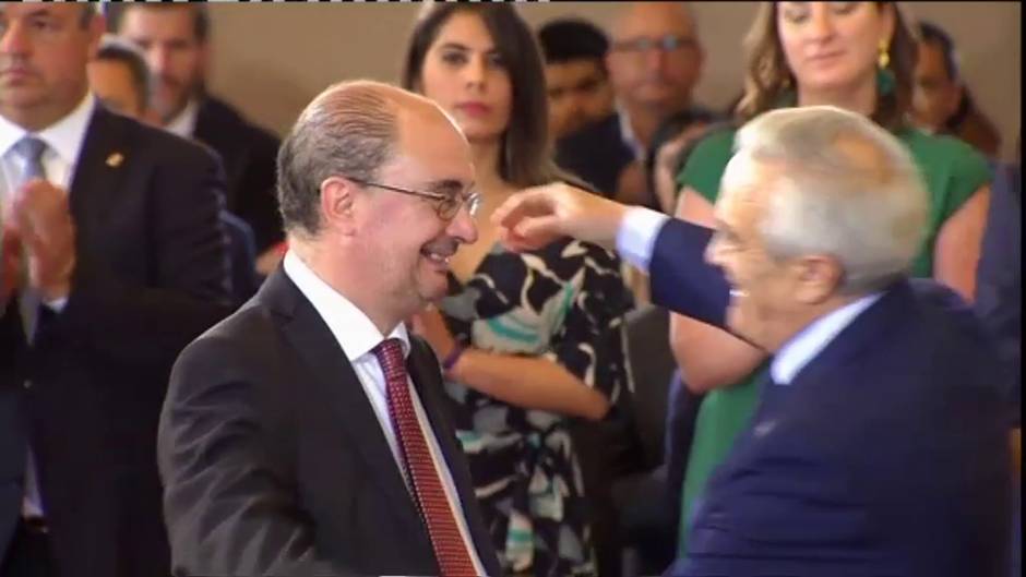 Javier Lambán promete su cargo como presidente de Aragón