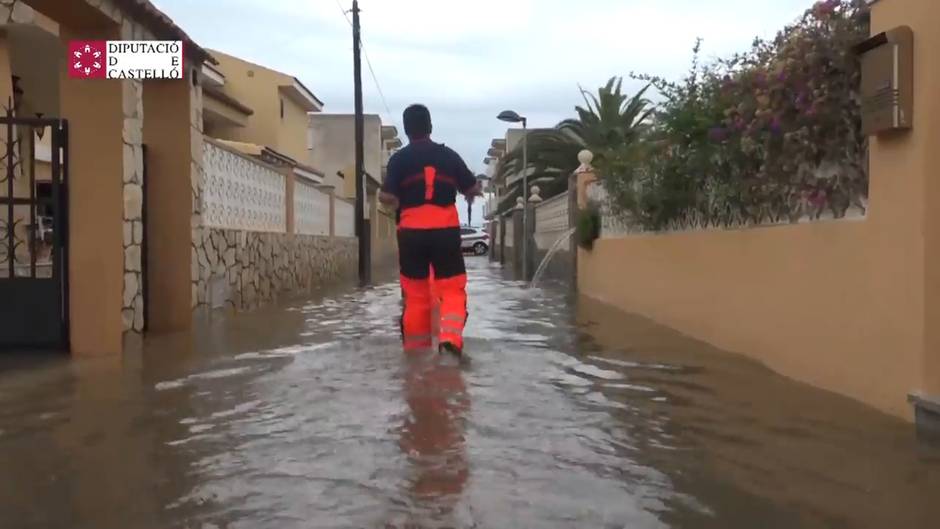 El Consorcio de Bomberos interviene por las lluvias en Castellón