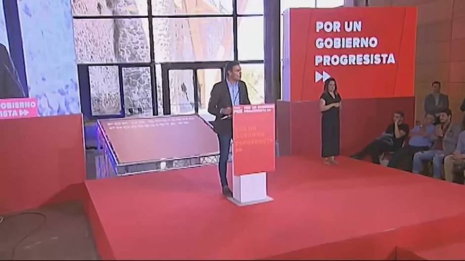 Sánchez exhibe la unidad del PSOE con un mitin en Toledo