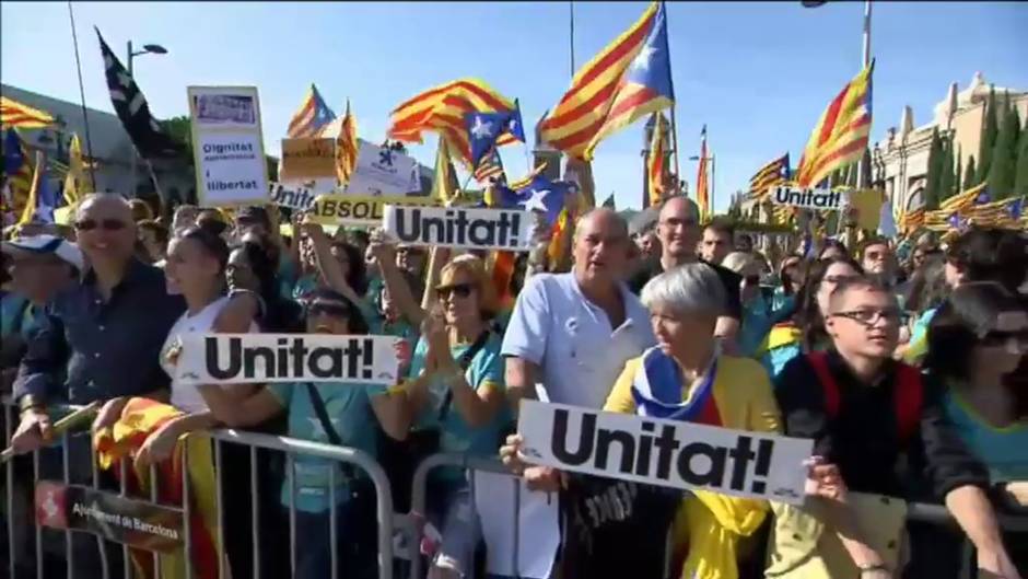 Llamamientos de Torra y los líderes de la Asamblea Nacional Catalana a la unidad del independentismo