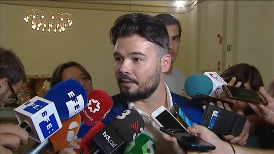 Rufián: "Que se encierren en una sala hasta que lleguen a un acuerdo"