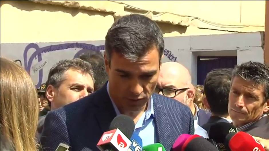 Pedro Sánchez promete volcarse en la recuperación de las zonas afectadas por la gota fría