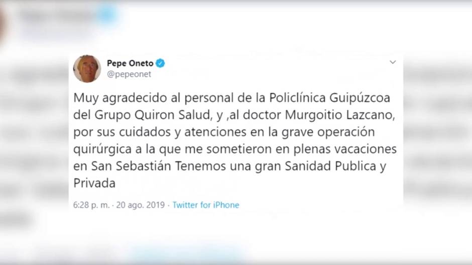Muere Pepe Oneto a los 77 años